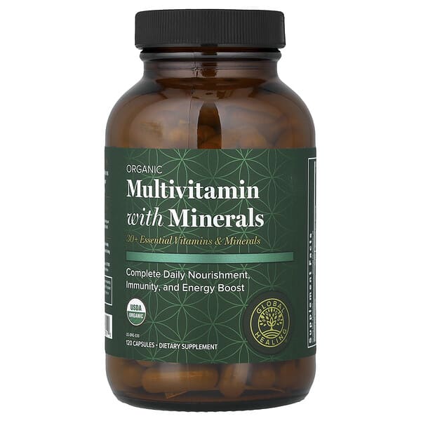 Organic Multivitamin With Minerals, 120 Capsules