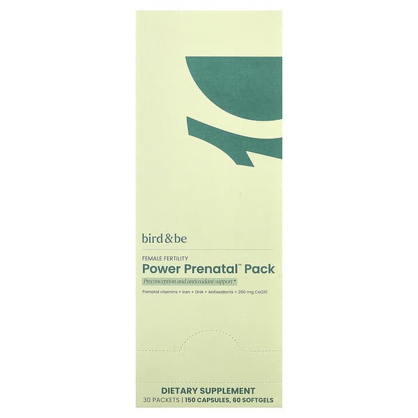 Bird&Be набор для фертильности Female Fertility Power Prenatal™, 30 пакетиков