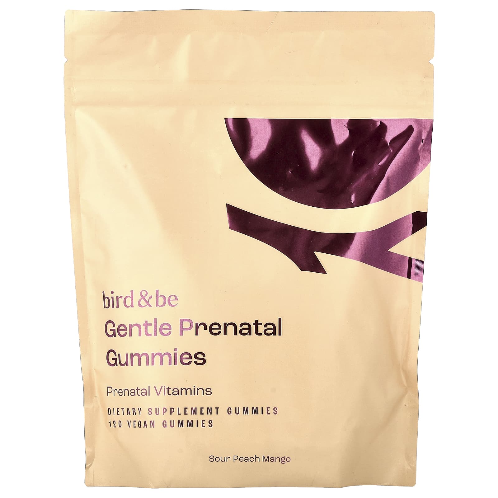Gentle Prenatal Gummies, Sour Peach Mango, 120 Vegan Gummies