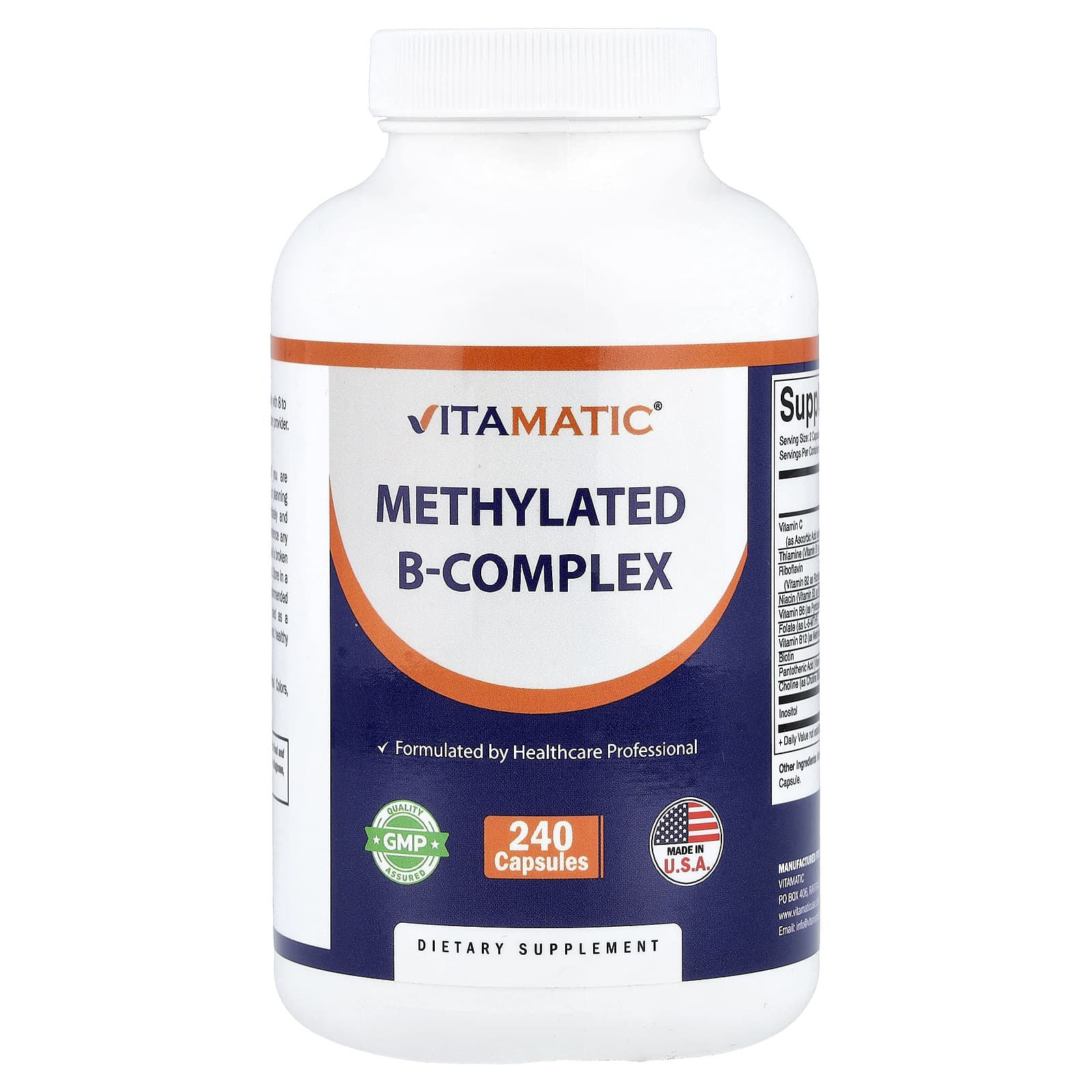 Methylated B-Complex, 240 Capsules