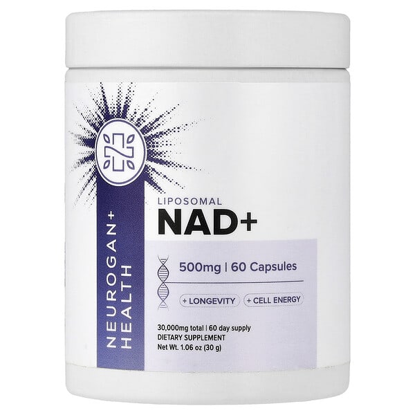Liposomal NAD+, 500 mg, 60 Capsules
