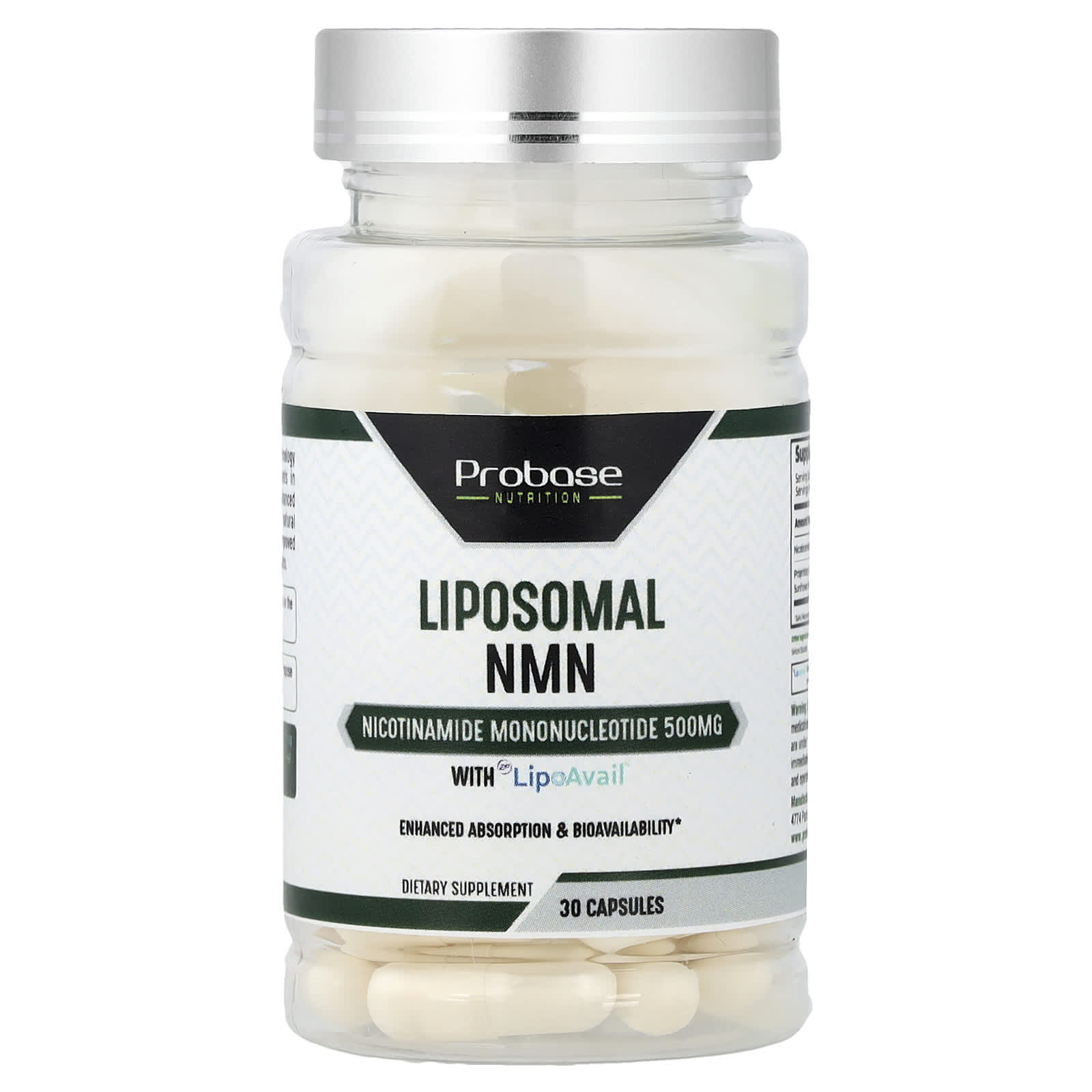 Liposomal NMN With LipoAvail®, 30 Capsules