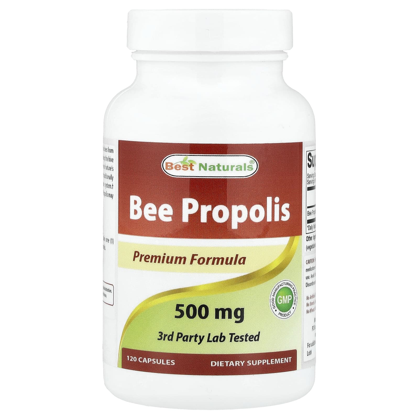 Прополис Bee Propolis, 500 mg, 120 Capsules