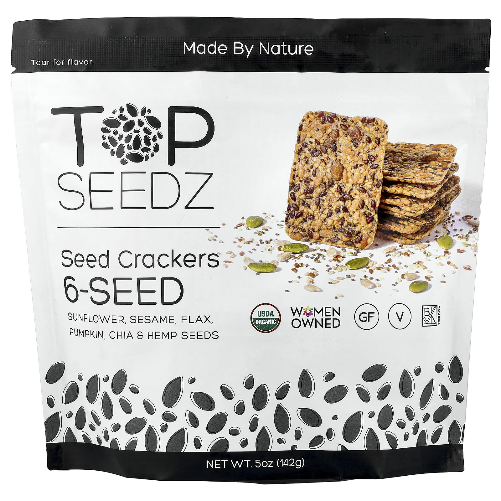 Seed Crackers, 6-Seed, 5 унций (142 г)