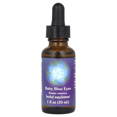 Flower Essence Services Baby Blue Eyes, цветочная эссенция, 1 fl oz (30 ml)