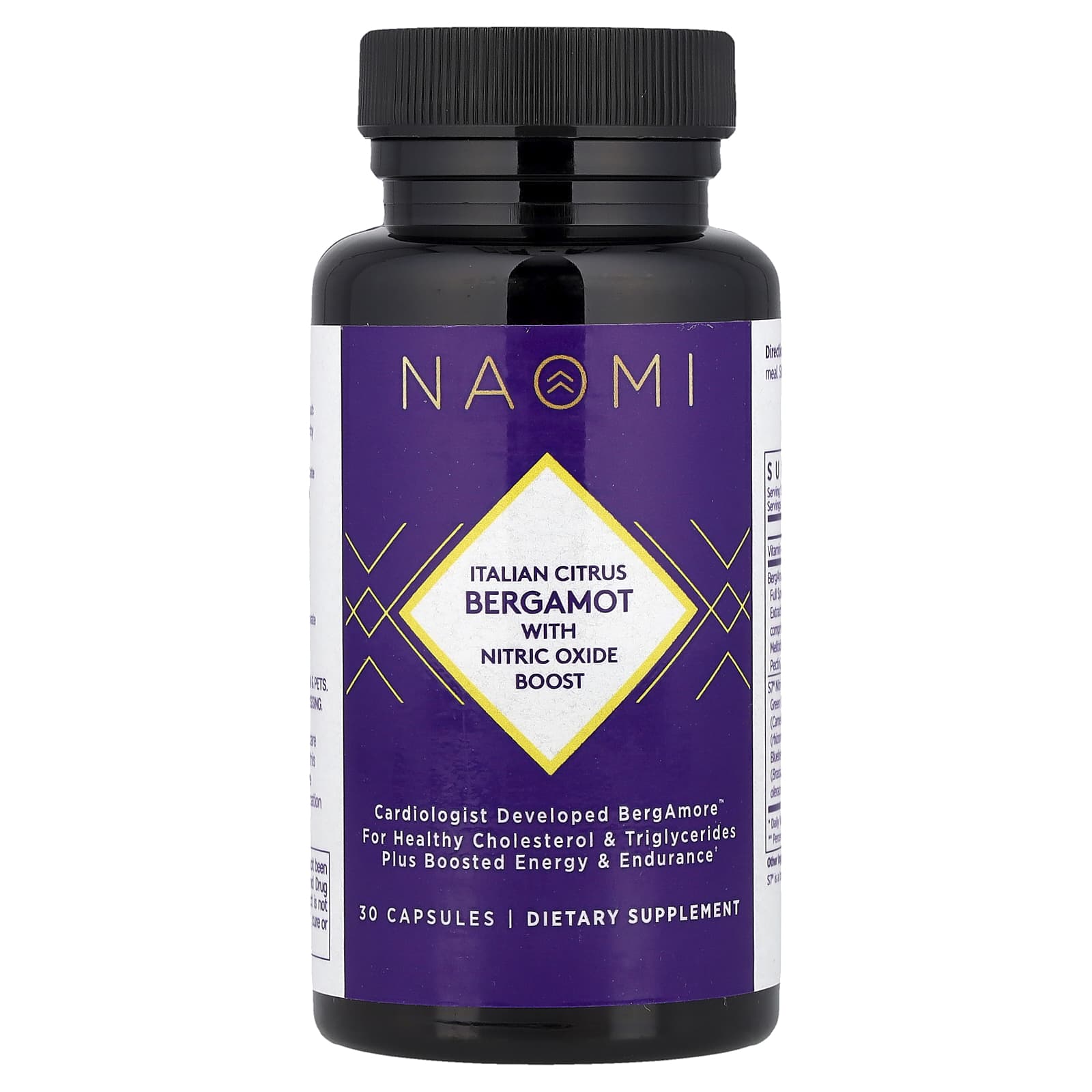 NAOMI Italian Citrus Bergamot With Nitric Oxide Boost, 30 капсул