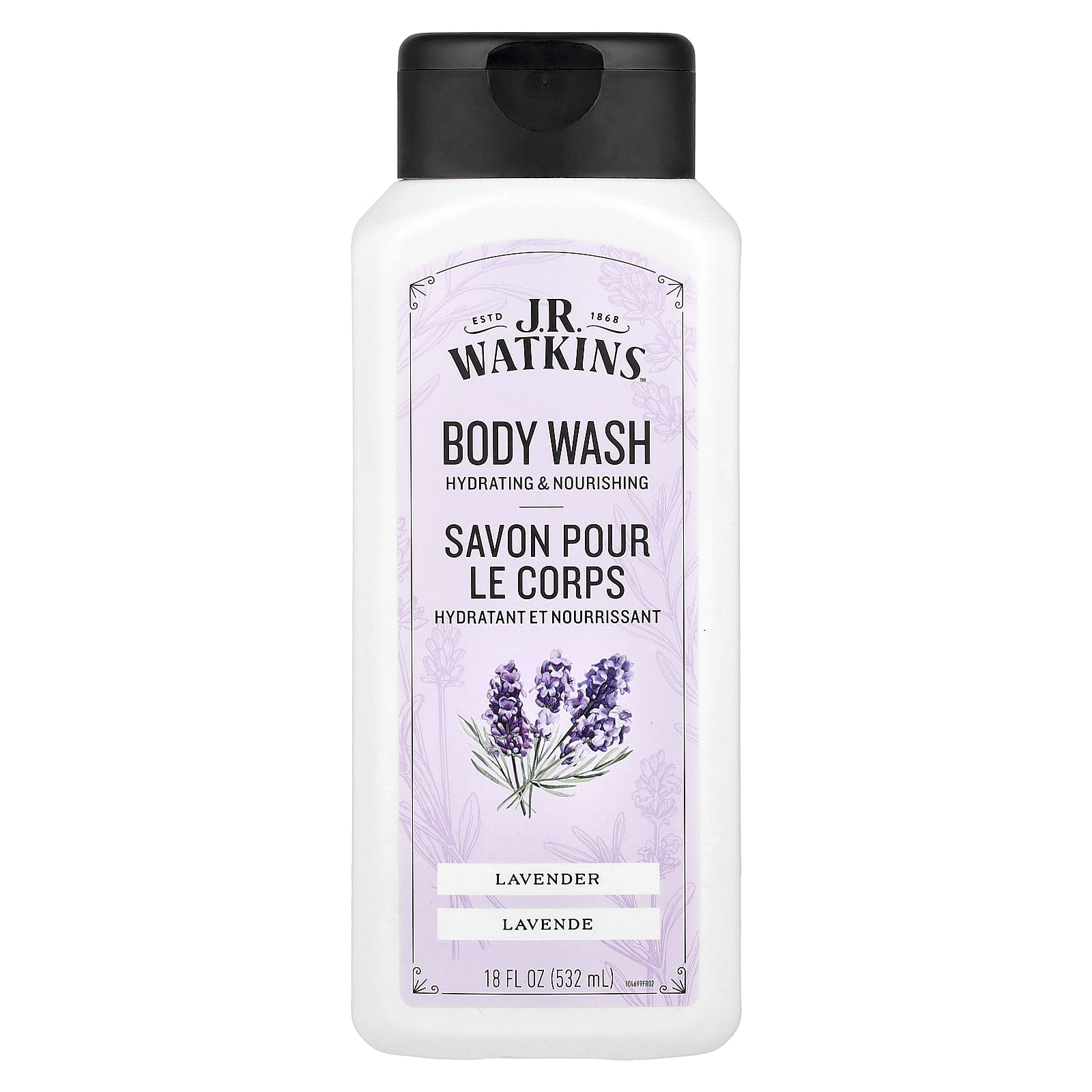 Body Wash, Lavender, 18 fl oz (532 ml)