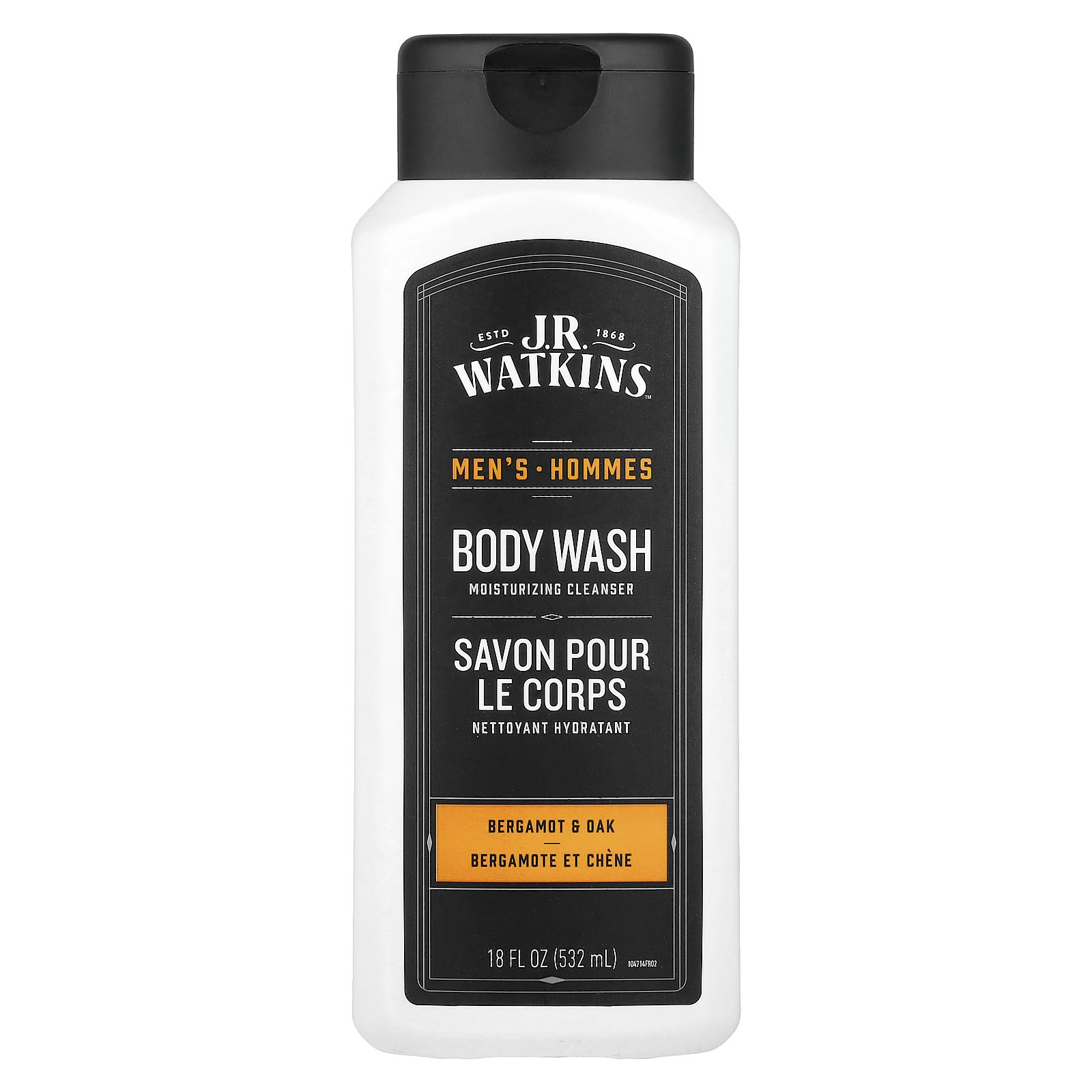 Men's Body Wash, Bergamot & Oak, 18 fl oz (532 ml)