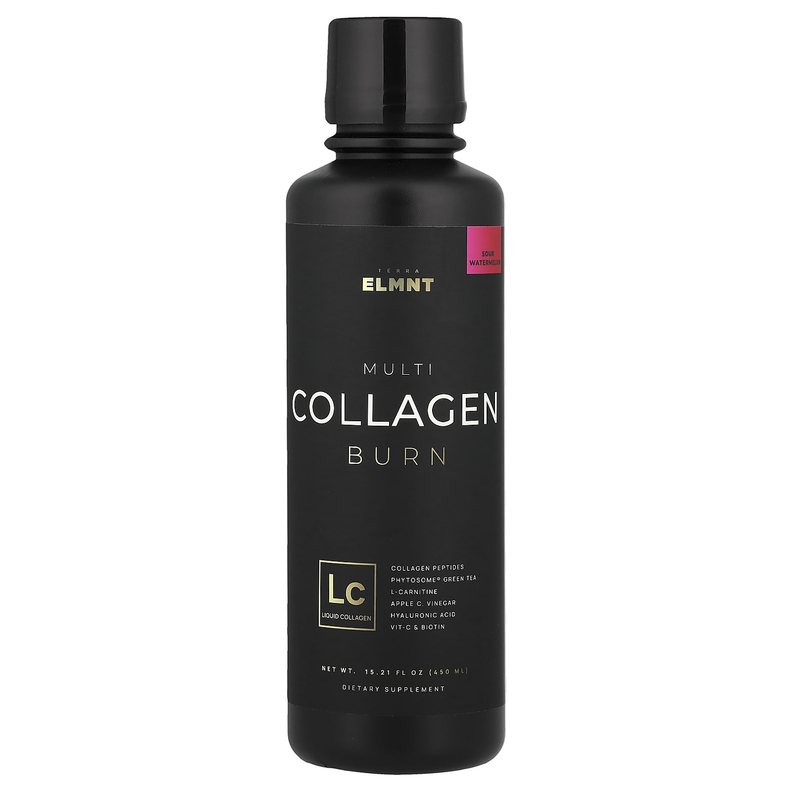 Multi Collagen Burn, кислый арбуз, 15,21 жидких унции (450 мл)