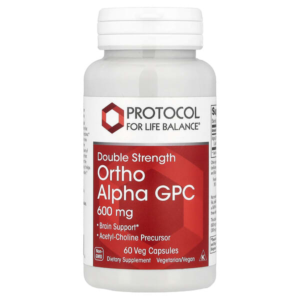 Ortho Alpha GPC, 600 mg, 60 Veg Capsules
