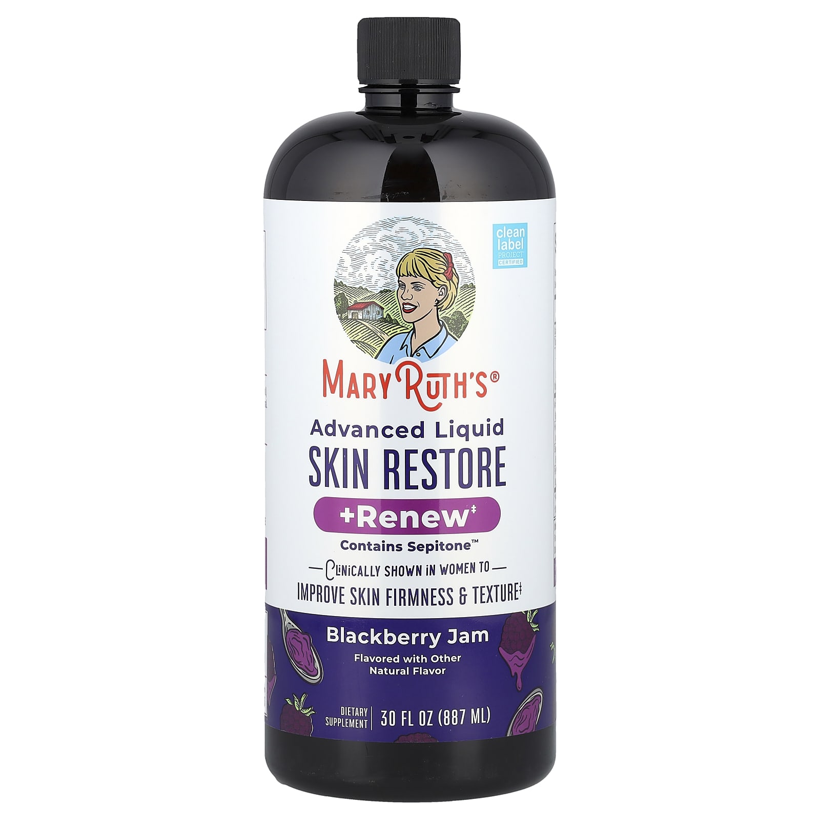 Advanced Liquid Skin Restore + Renew, черничное варенье, 30 fl oz (887 ml)