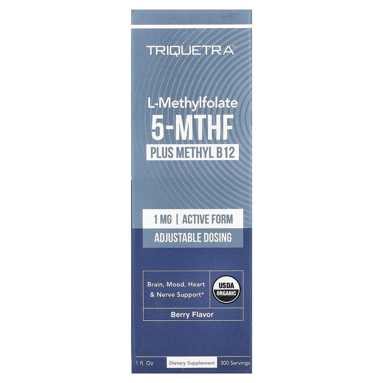 L-Methylfolate 5-MTHF Plus Methyl B12, ягода, 1 фл. унц.