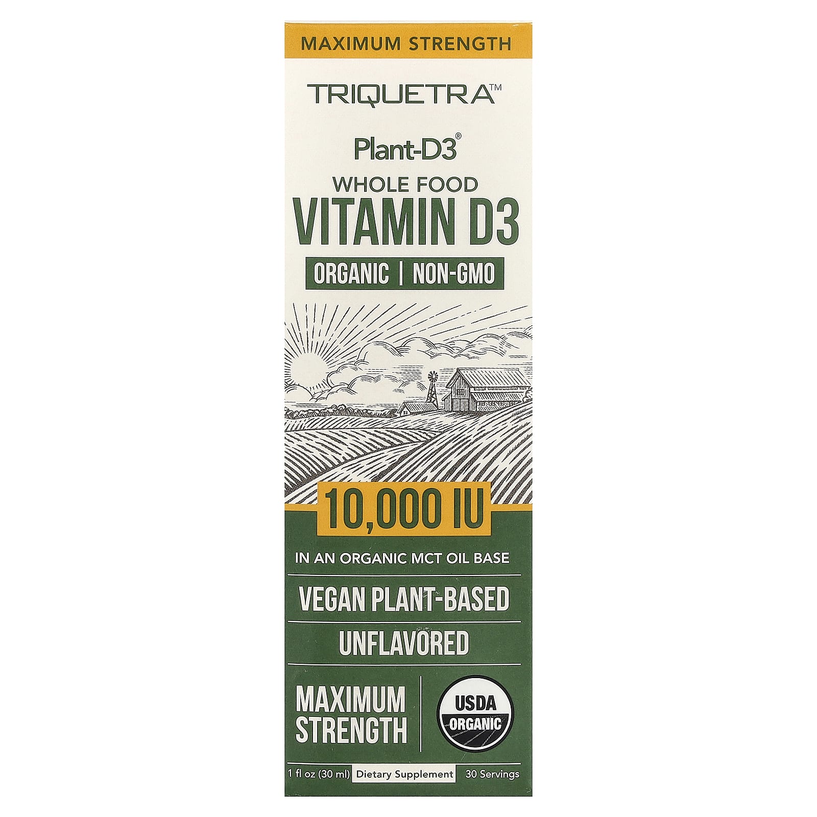 Plant-D3® Whole Food Vitamin D3, Unflavored, 1 fl oz (30 ml)