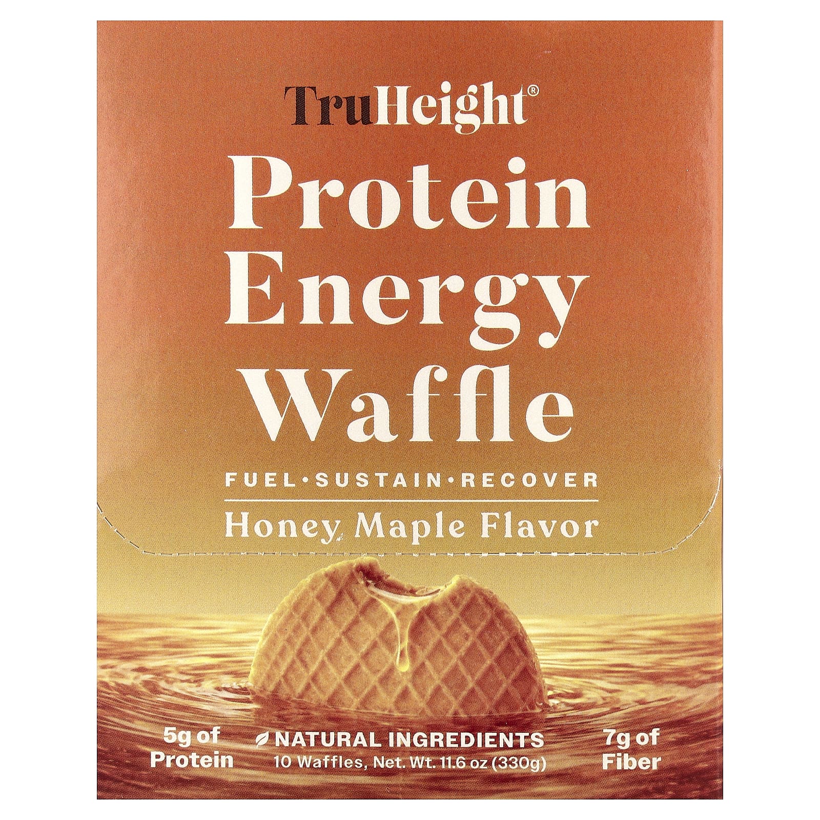 Protein Energy Waffle, Honey Maple, 10 Waffles, 1.2 oz (33 g) Each