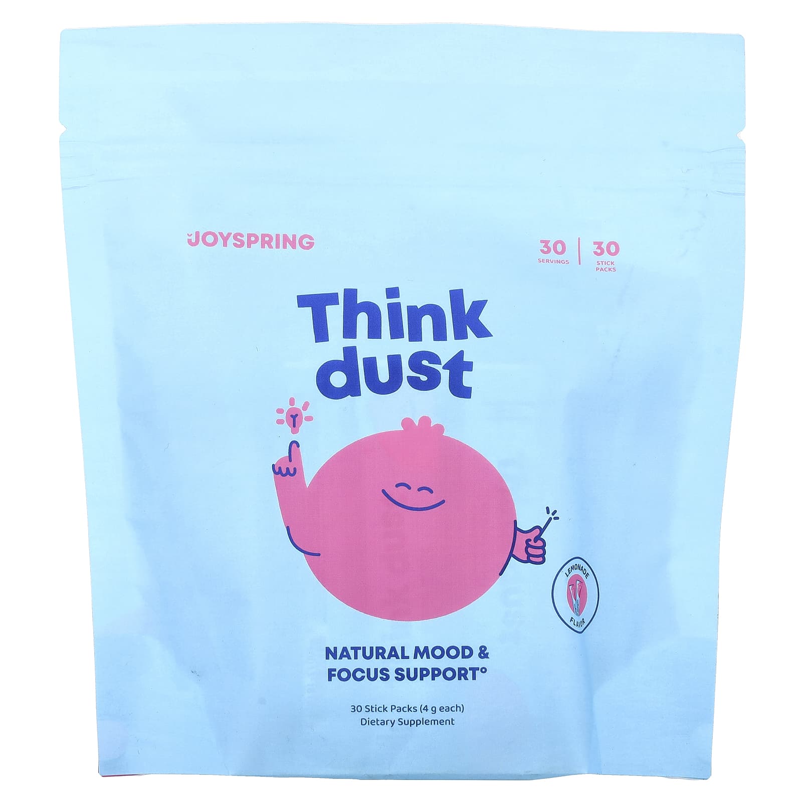 Think Dust, Lemonade, 30 Stick Packs (4 g Each)