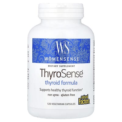 WomenSense®, ThyroSense®, формула для щитовидной железы, 120 вегетарианских капсул