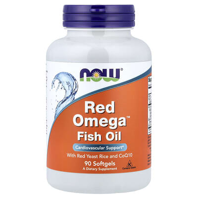 Red Omega™ Fish Oil With Red Yeast Rice and CoQ10, 90 Softgels