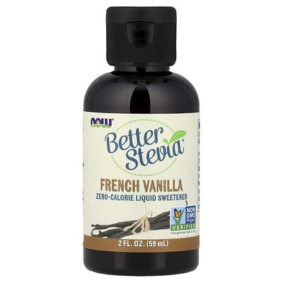 Better Stevia®, безкалорийный жидкий подсластитель, французская ваниль, 2 fl oz (59 ml)