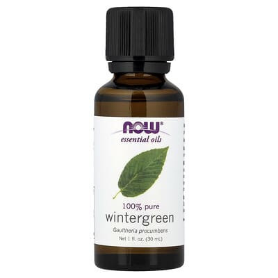 Essential Oils, 100% Pure Wintergreen, 1 fl oz (30 ml)