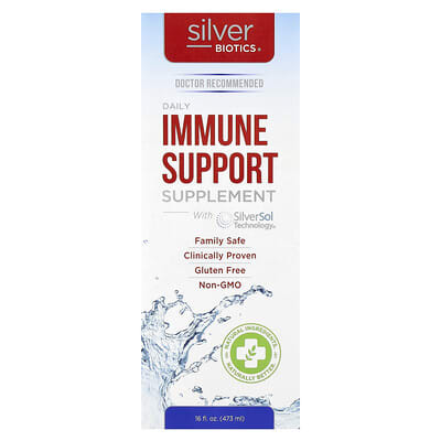 Silver Biotics®, Daily Immune Support Supplement with SilverSol Technology®, 50 mcg, 16 fl oz (473 ml)