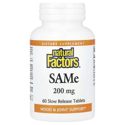 SAMe , 200 mg, 60 Slow Release Tablets