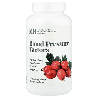 Blood Pressure Factors™, 90 вегетарианских таблеток