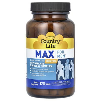 Max For Men®, Multivitamin & Mineral Complex, 120 Tablets