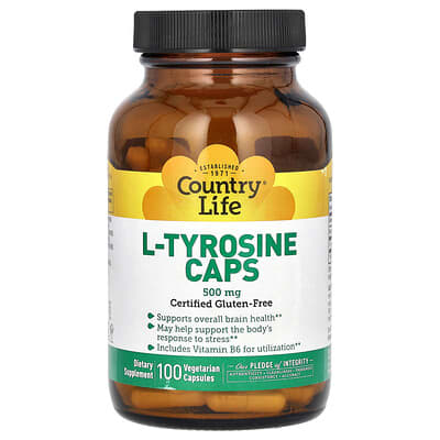 L-Tyrosine, 100 Vegetarian Capsules