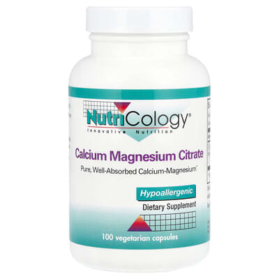 Calcium Magnesium Citrate, 100 Vegetarian Capsules