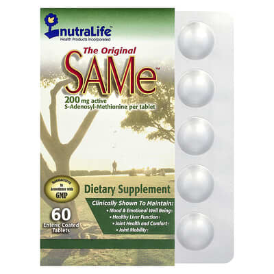 SAMe, 200 mg, 60 Enteric Coated Tablets
