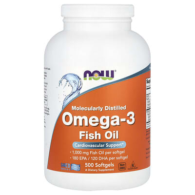 Рыбий жир Omega-3, 1,000 mg, 500 мягких капсул