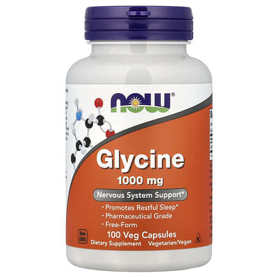 Glycine, 100 Veg Capsules (1,000 mg per Capsule)