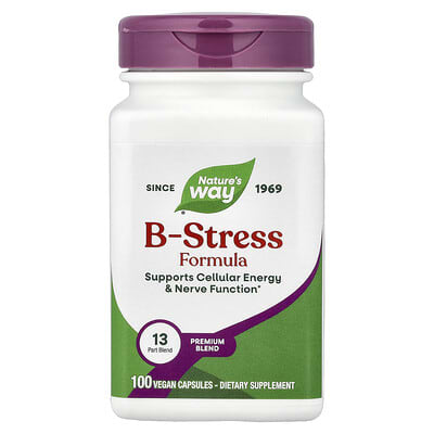 B-Stress Formula, 100 веганских капсул