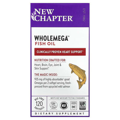 Wholemega™ Fish Oil, 120 Softgels