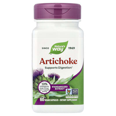 Artichoke, Standardized Extract, 60 Vegan Capsules