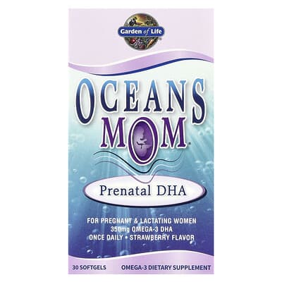 Oceans Mom®, Prenatal DHA, Strawberry, 350 mg, 30 Softgels