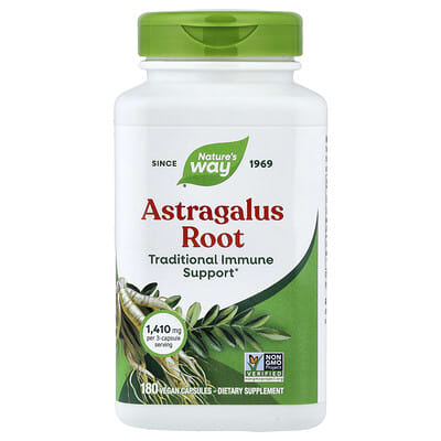 Astragalus Root, 180 Vegan Capsules (470 mg per Capsule)