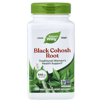 Black Cohosh Root, 540 mg, 180 Vegan Capsules