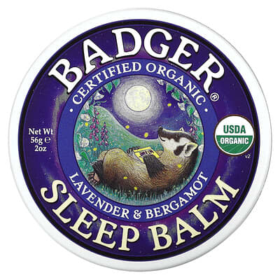 Organic Sleep Balm, Lavender & Bergamot, 2 oz (56 g)