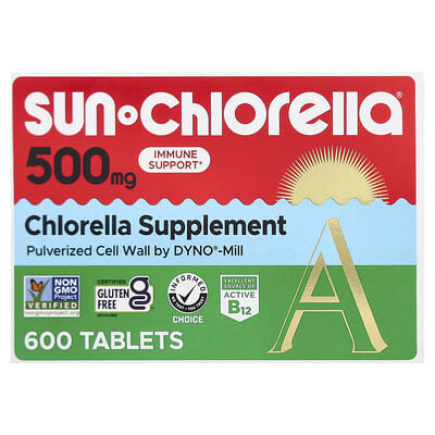 Добавка Chlorella, 500 mg, 600 таблеток