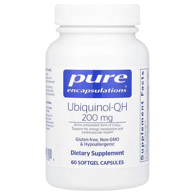 Ubiquinol-QH 200 mg 60 Softgels Capsules