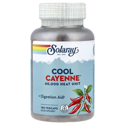Cool Cayenne™, 180 вегетарианских капсул (300 mg на капсулу)