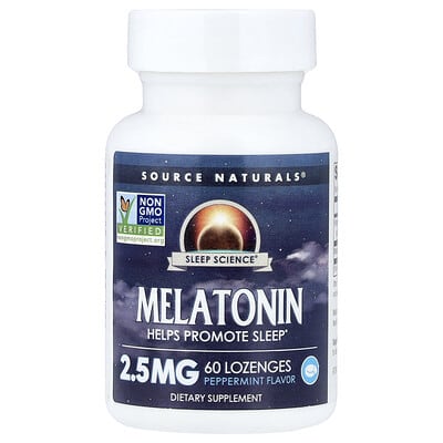 Sleep Science®, Melatonin, Peppermint, 60 Lozenges