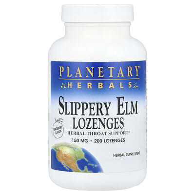 Slippery Elm Lozenges, Tangerine , 150 mg, 200 Lozenges