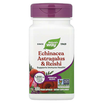 Echinacea Astragalus & Reishi, 100 Vegan Capsules