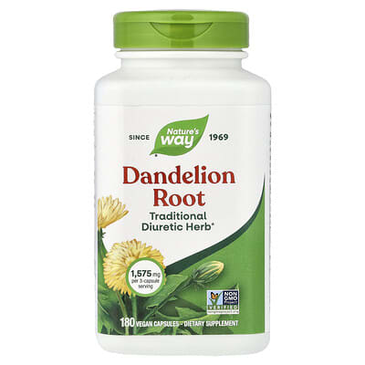 Dandelion Root, 180 Vegan Capsules (525 mg per Capsule)