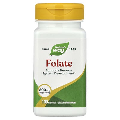 Folate 800 mcg DFE 100 капсул