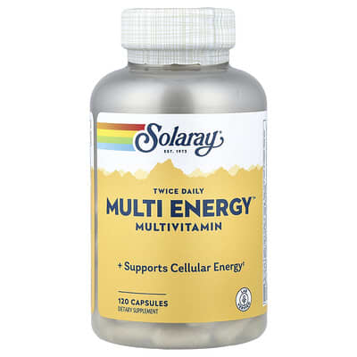 Twice Daily Multi Energy™ Multivitamin, Iron Free, 120 Capsules