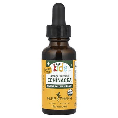 Kids Echinacea, Alcohol Free, Orange, 1 fl oz (30 ml)