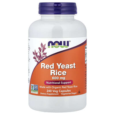 Red Yeast Rice, 600 mg, 240 Veg Capsules